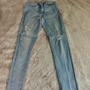Women's Light Blue booty Jeans